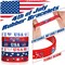 60 Pcs 4th of July Patriotic Bracelets USA American Flag Red White and Blue Star Silicone Bracelets Memorial Day Rubber Wristband for 250th Anniversary Independence Day Party Favors